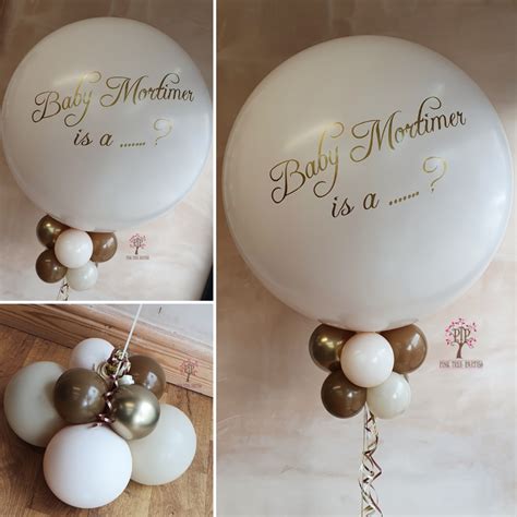 Giant Gender Reveal Personalised Balloon | Pink Tree Parties | Birthday ...