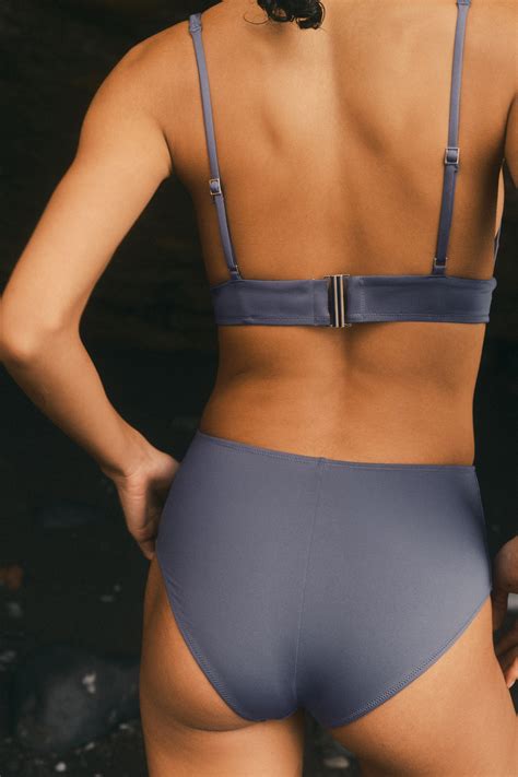 High Waist Bikini Bottoms - Dusty blue - Ladies | H&M US