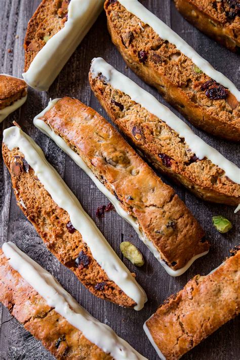 White Chocolate Cranberry Pistachio Biscotti - Sally's Baking Addiction
