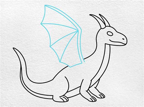 How To Draw A Dragon Wing Easy