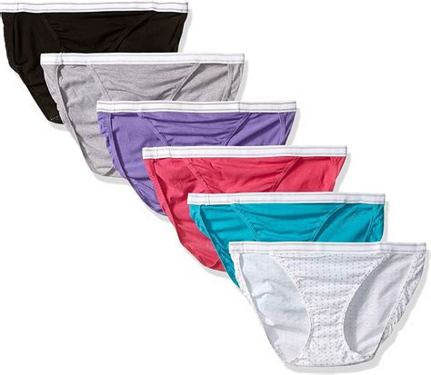 Hanes Women's Pure Cotton Comfort String Bikini Panties Underwear ...