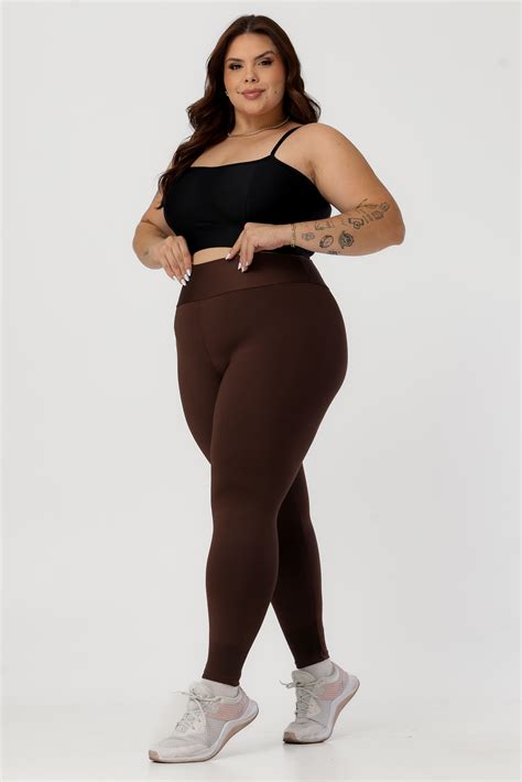CALCA LEGGING BASICA PLUS SIZE ALTA COMPRESSAO MODELADORA CINTURA ALTA ...
