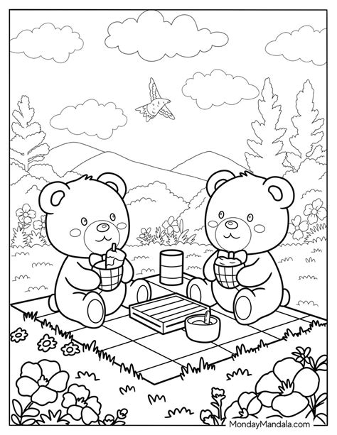 Teddy Bear Coloring Sheets Pdf