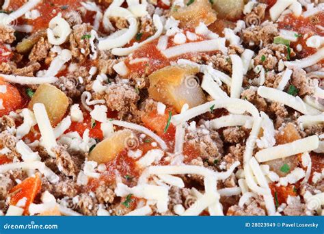 Close-up of Individual Frozen Pizza Stock Image - Image of quick, brown ...