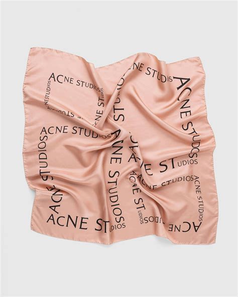 Acne Studios – Silk Logo Scarf | Highsnobiety Shop