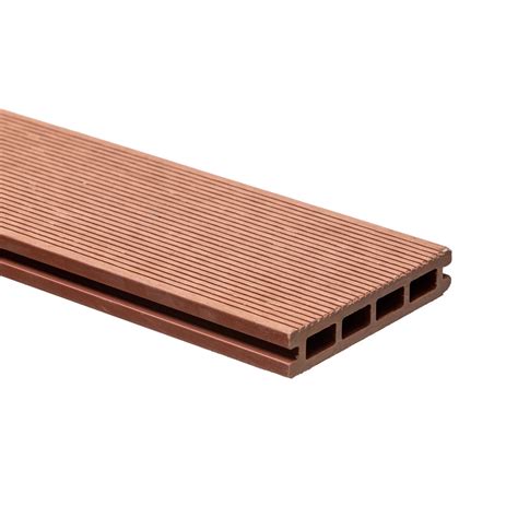 COVERNIT Terasové prkno WPC, duté, 2D, teak, 140 x 25 x 4000 mm ...