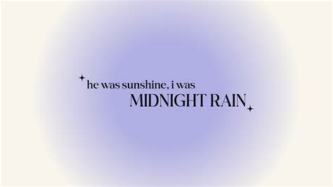 Taylor Swift Midnight Rain Desktop Background
