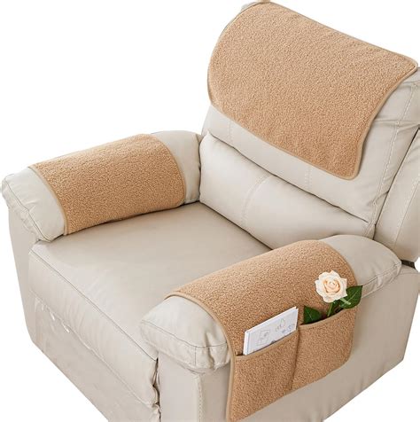 Amazon.com: EXTLEZSA Armrest Cover, 1/2/3 Seater Headrest Slipcovers, Nonslip Armchair Protector ...