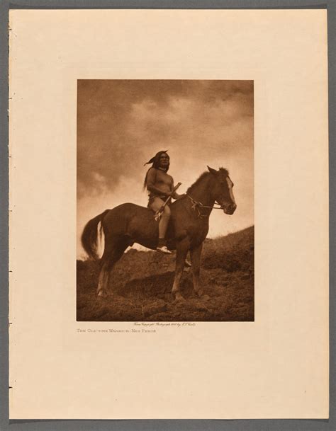 Lot - Edward S. Curtis, Horses Grouping of Two: Nez Perce Warrior, 1910 ...
