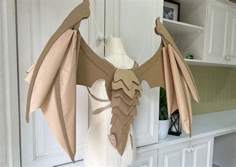 Diy cardboard dragon wings costume – Artofit