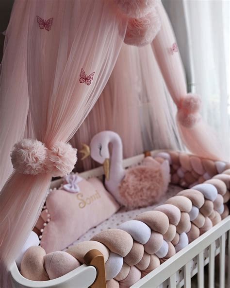 Blush & Light Pink Baby Bedding Set | Handmade Personalized Crib Décor ...
