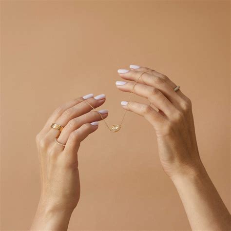 Gold & Diamond Evil Eye Protection Necklace | 14k Gold | EF Collection ...