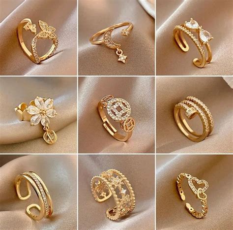 Pin by VISHAKHA on best gold jewellery | Womens rings fashion, Stylish ...