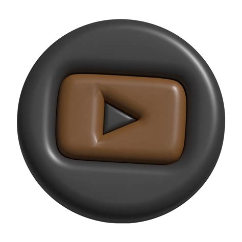 3d lcon logo of youtube 21100486 PNG