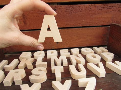 Wooden Alphabet Letters For Crafts - Creative Crafts