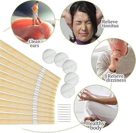 Buy Beeswax Ear Candles Wax Removal, Set of 10 Pure Ear Wax Candles for ...