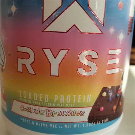 Loaded protein cosmic brownies Ryse - kalorie, kJ a nutriční hodnoty ...