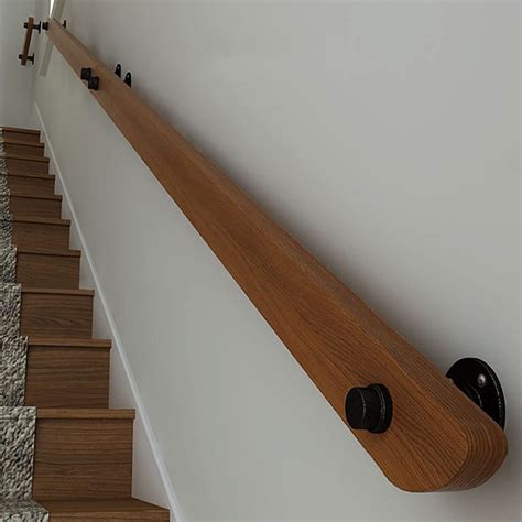 Staircase Handrails, Wall Safety Wooden Handrail, Wood Handrails for ...