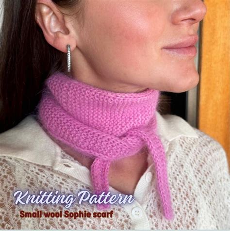 KNIT Pattern for Small Sophie Scarf, Knitting Pattern PDF Instruction ...