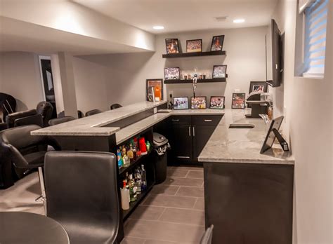 Modern Basement Bar Designs