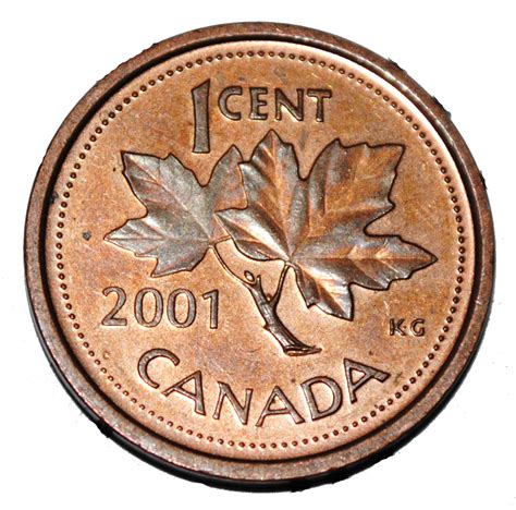 Canada 2001 1 Cent Zinc One Canadian Penny Coin Non Magnetic | eBay