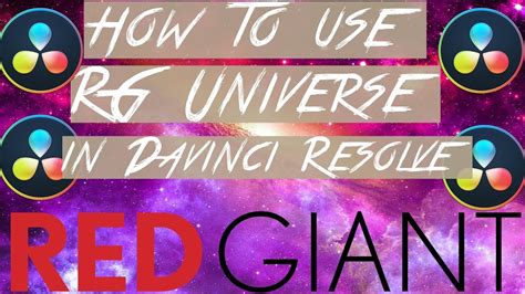 How to Use Red Giant Universe in Davinci Resolve! - YouTube