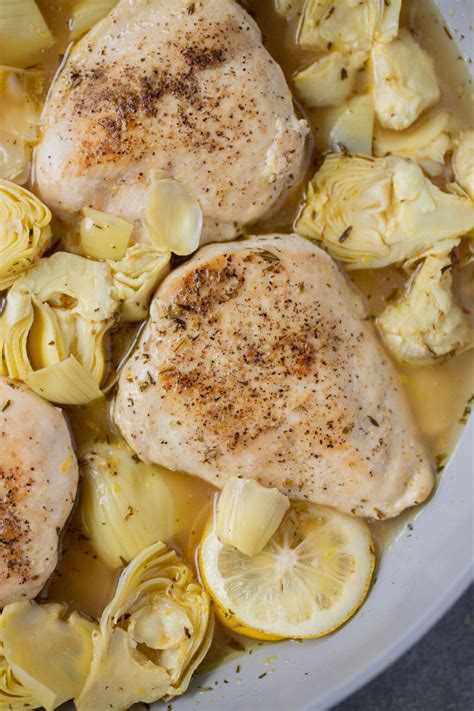 Lemon Artichoke Chicken Recipe | The Clean Eating Couple