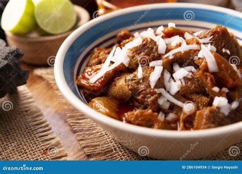 Pancita Mexican Homemade Food Closeup Stock Foto - Image of afval ...