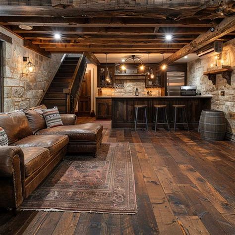 10 Stunning Basement Flooring Ideas with Engineered Hardwood • 333 ...