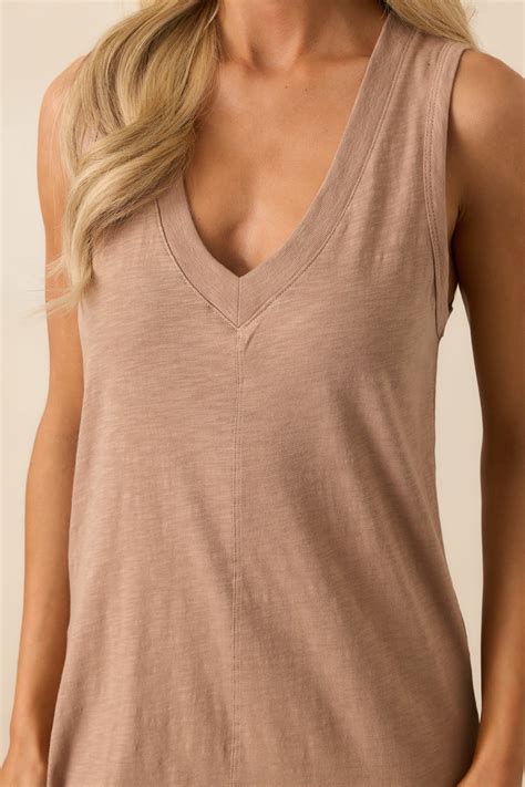 Z Supply Palisades Midi Dress In Iced Coffee | Red Dress