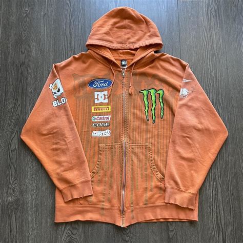 Y2K Ken Block Monster Ford DC Full Zip Hoodie Large... | Depop | Thrift ...