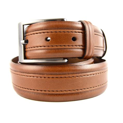 Buy Tan Leather Stitched Belt - Mens High Quality
