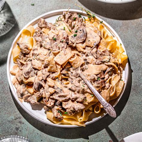 Vegetarian Beef Stroganoff Recipe Beef” Stroganoff Vegan – Aime