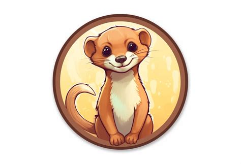 Weasel Cute Pet Graphic by Poster Boutique · Creative Fabrica