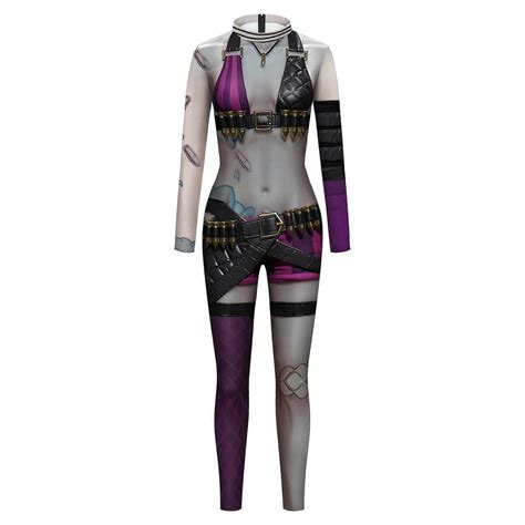 Game LOL League of Legends Superhero Jinx AD Carry Catsuit Halloween ...