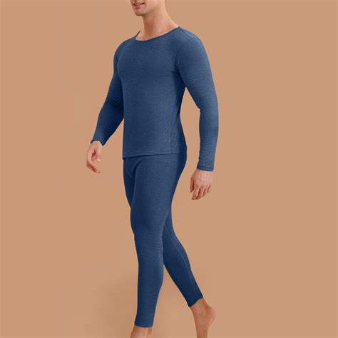 LONKITO Thermal Underwear for Men Long Johns Wram Pajamas Loungewear ...