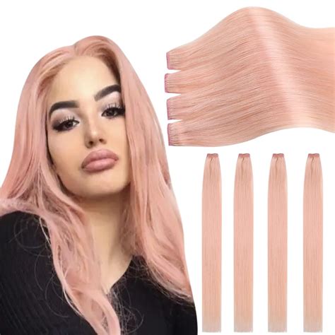 Amazon.com : Ugeat Pink Hair Extensions Clip in 12 Inch Clip in Hair ...