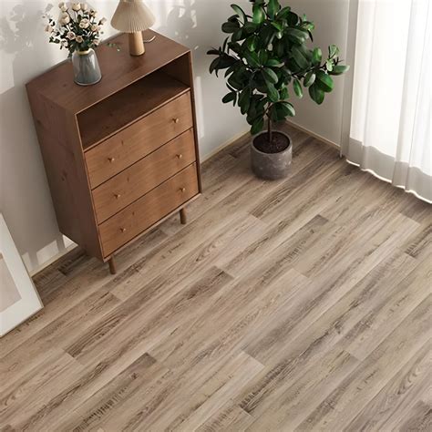 Square Low Gloss Wood Look PVC Floating Vinyl Plank Flooring Living ...