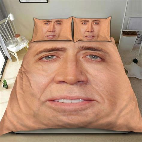 Create meme "Nicolas cage meme, Nicolas cage face, pillow with Nicolas ...