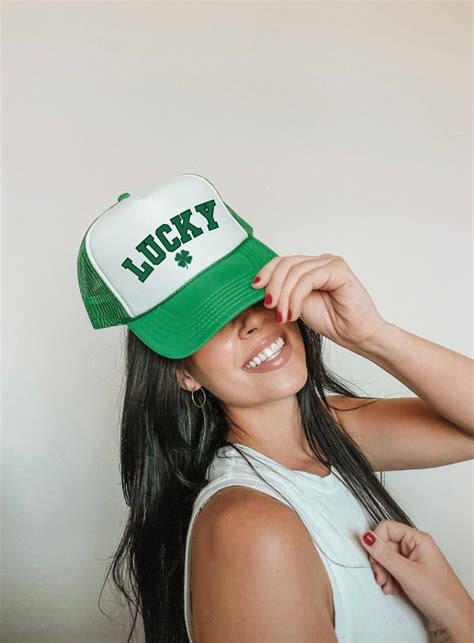 St. Paddys Day Hat, Trendy Trucker Hats, Y2k Hats, Party Hats, College ...