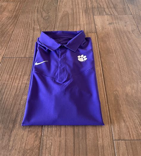 New Nike Clemson Tigers Football UV Polo Men's L | SidelineSwap