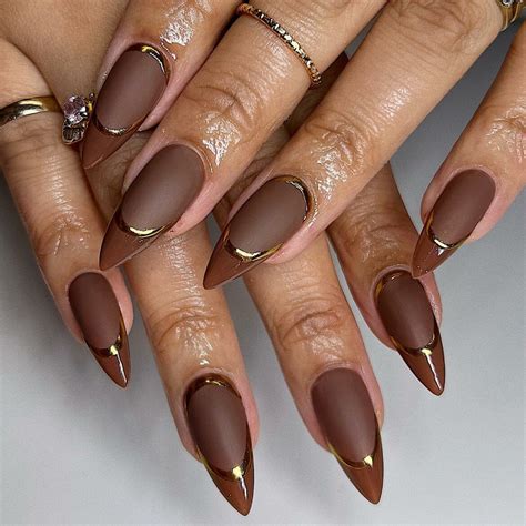 40 Latest Brown French Tip Nail Ideas To Try in 2024!