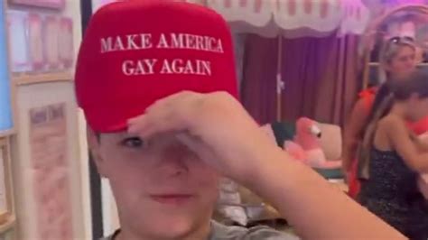 Boy, nine, wears 'Make America Gay Again' cap - and captures reactions