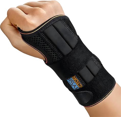 Physio Factory Premium Wrist Brace - Comfortable Black Wrist Support ...