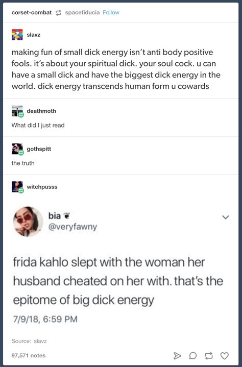 small dick energy : tumblr