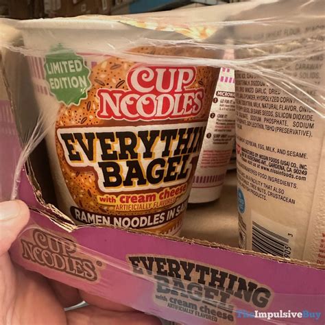 SPOTTED: Limited Edition Cup Noodles Everything Bagel with Cream Cheese ...
