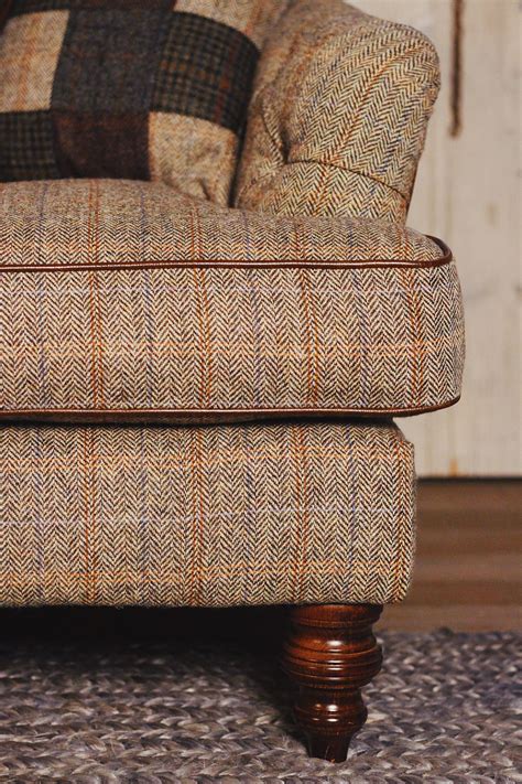 Bracken Herringbone Harris Tweed Fabric
