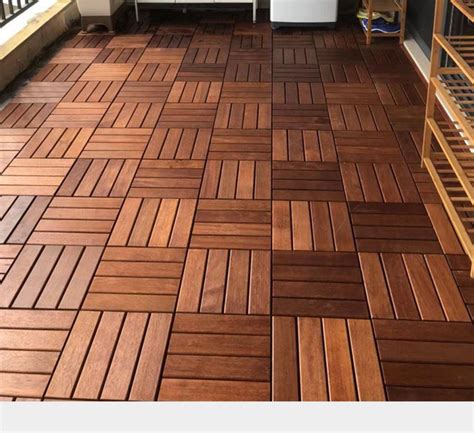 DIY Merbau Deck Tile/Garden Tile/Outdoor Wood Floor Tile/Flooring Tile ...
