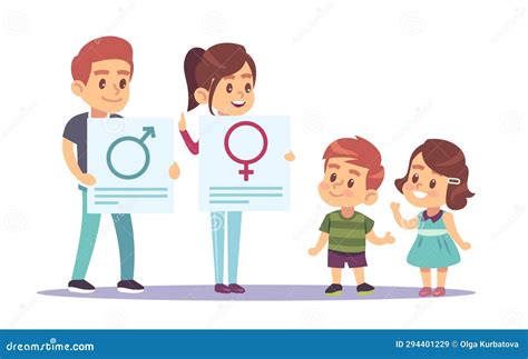 Parents Teaching Sex Education To Their Children. Mother And Father ...