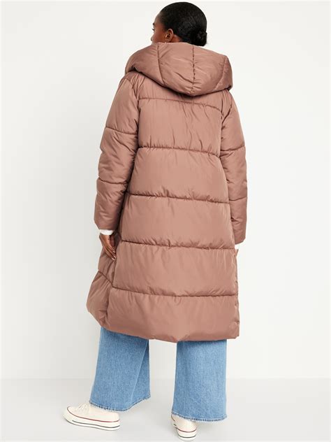 Water-Resistant Long Hooded Puffer Coat for Women | Old Navy